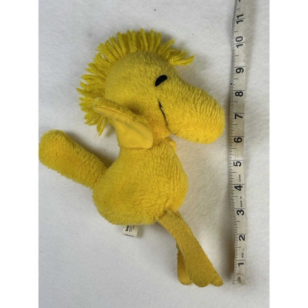 Vintage Knickerbocker Peanuts Woodstock Plush Stuffed Toy Yellow 1972 7 Inch‎ - Picture 9 of 9